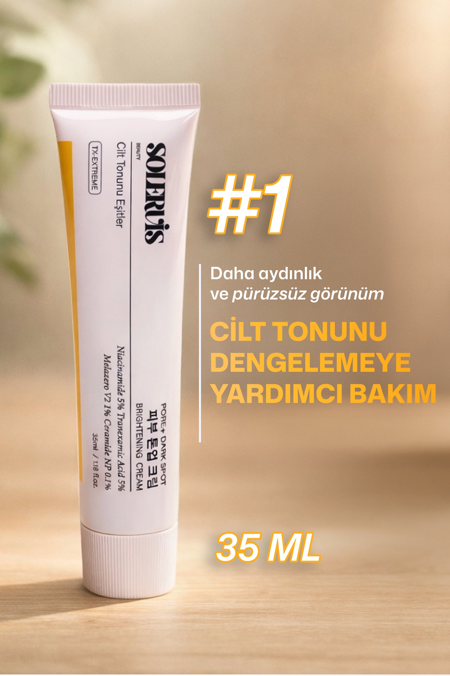 Solervis Gözenek ve Leke Karşıtı Aydınlatıcı Krem