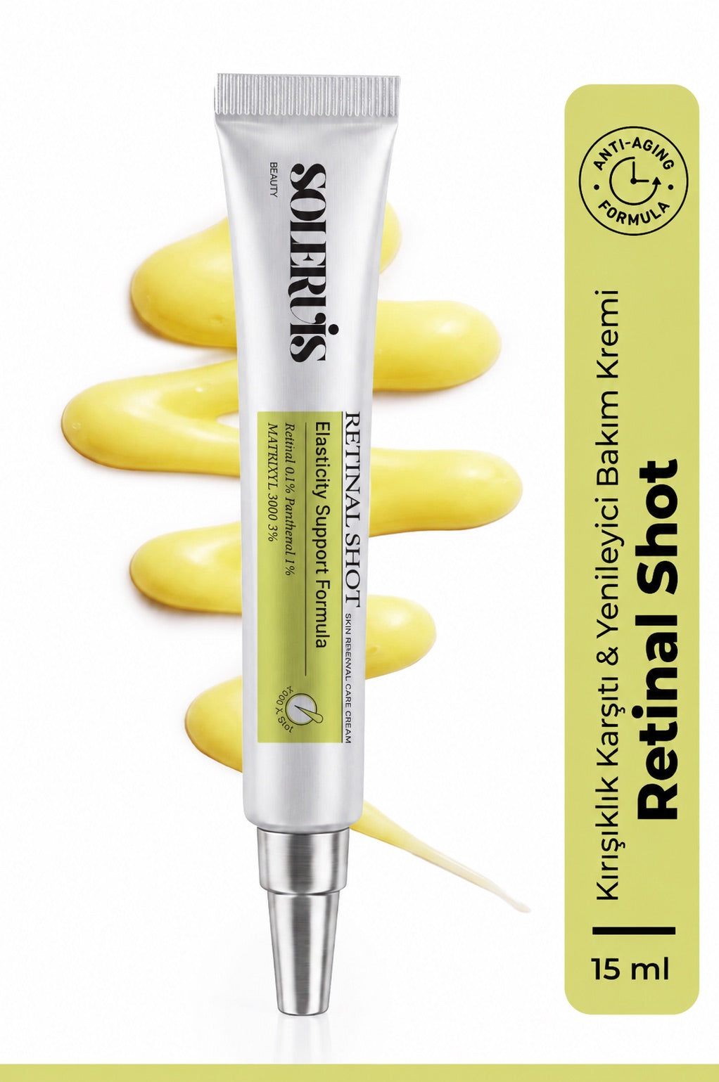 Retinal Shot Kırışıklık Karşıtı Sıkılaştırıcı Bakım Kremi %0,1 Retinal %3 Matrixyl 15 ml