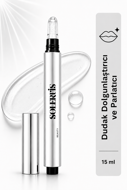 Dudak Dolgunlaştırıcı Lip Plumper Jel Cam Parlaklığı Etkili Şeffaf Yapışkanlık Hissi Bırakmayan Formül Silikon Uçlu 15 ml