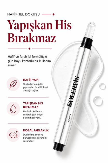 Dudak Dolgunlaştırıcı Lip Plumper Jel Cam Parlaklığı Etkili Şeffaf Yapışkanlık Hissi Bırakmayan Formül Silikon Uçlu 15 ml