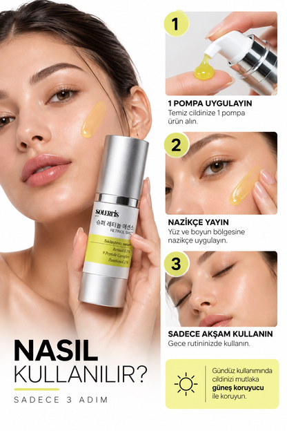 Retinol Shot Yaşlanma Karşıtı Sıkılaştırıcı Serum %0,1 Retinol | %5 Niacinamide - 30 ML