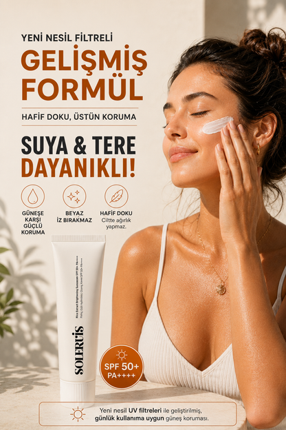Pirinç Özlü Aydınlatıcı ve Leke Karşıtı Güneş Kremi SPF 50+ PA++++ Beyaz İz Bırakmayan 50 ml