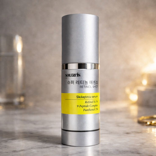 Solervis Retinol Shot | Saf Retinol İçeren Sıkılaştırıcı ve Yaşlanma Karşıtı Serum 30 ml