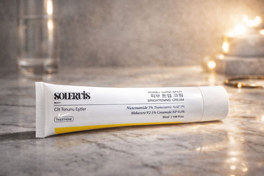 Solervis Gözenek ve Leke Karşıtı Aydınlatıcı Krem | Nemlendirici ve Hassas Ciltlere Uygun 35 ml